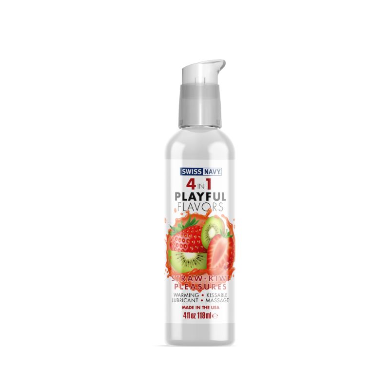 Playful Flavours 4 In 1 Strawberry/Kiwi Pleasure 4oz/118ml-SN4N1FSKP4