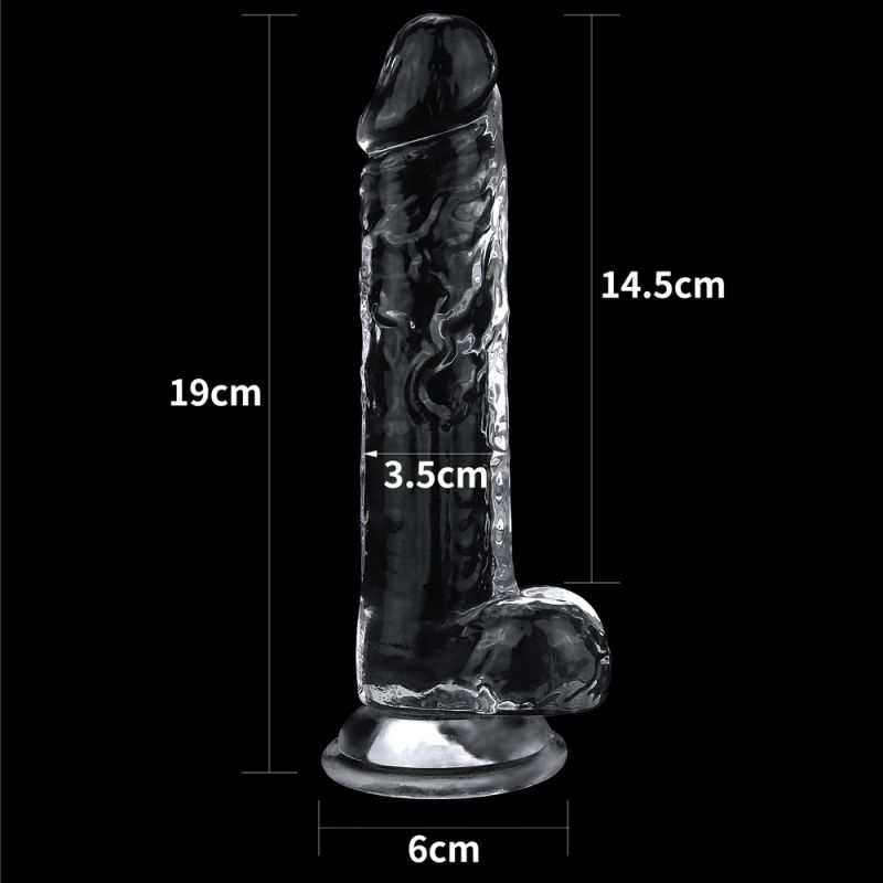 Clear Dildo 7.5in-LV310016