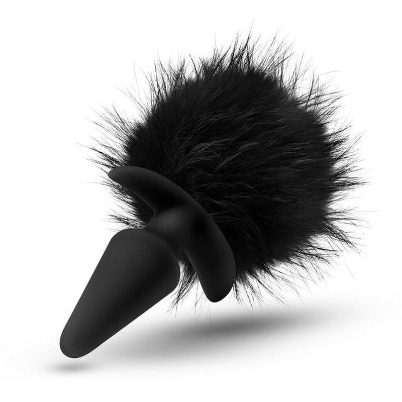 Anal Adventures Platinum Rabbit Tail Plug-BL-59225