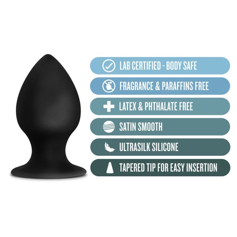 Anal Adventures Platinum Silicone Anal Stout Plug Medium-BL-81105