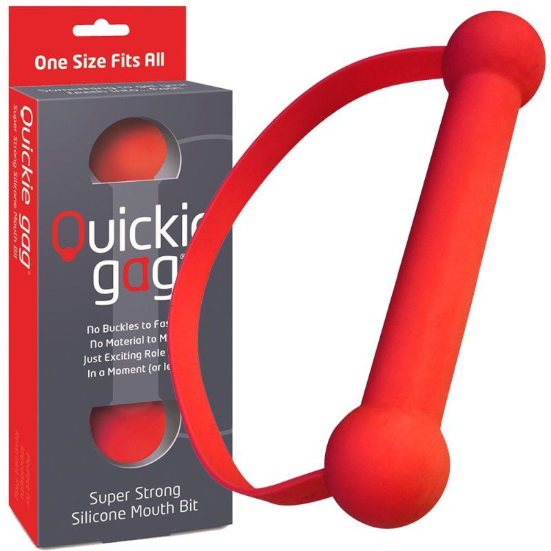 Quickie Gag Mouth Bit Red-USQGBBITR