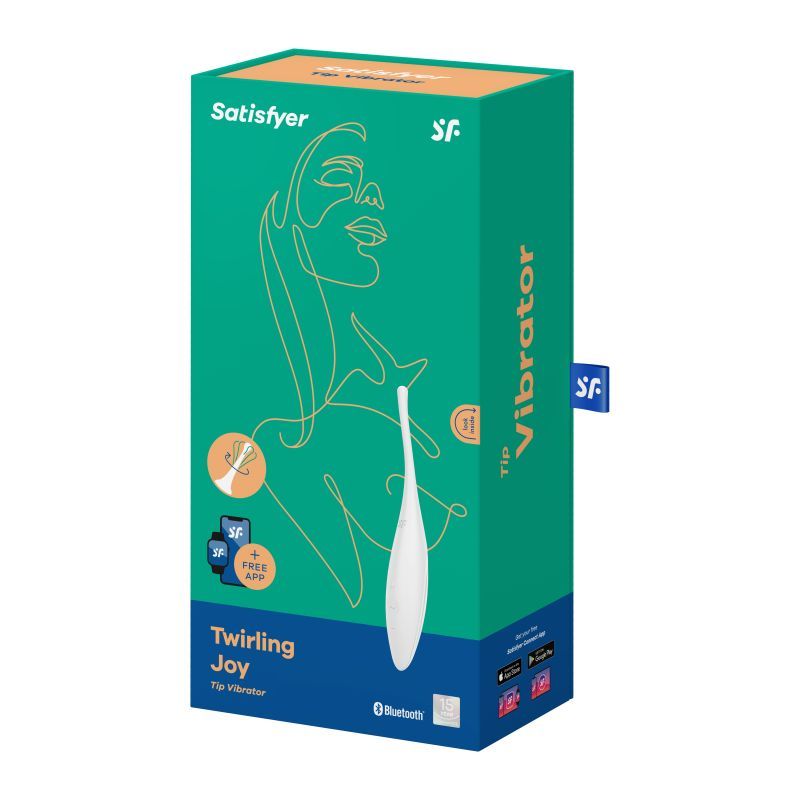 Satisfyer Twirling Joy Tip Stimulator White-4009667