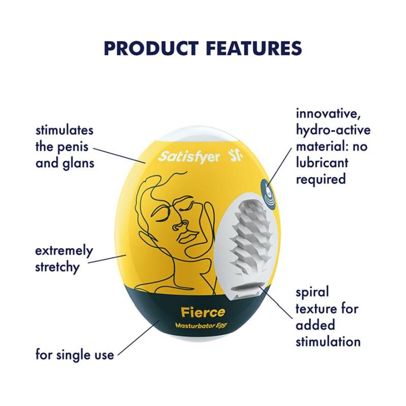 Satisfyer Masturbator Egg Fierce-9043422