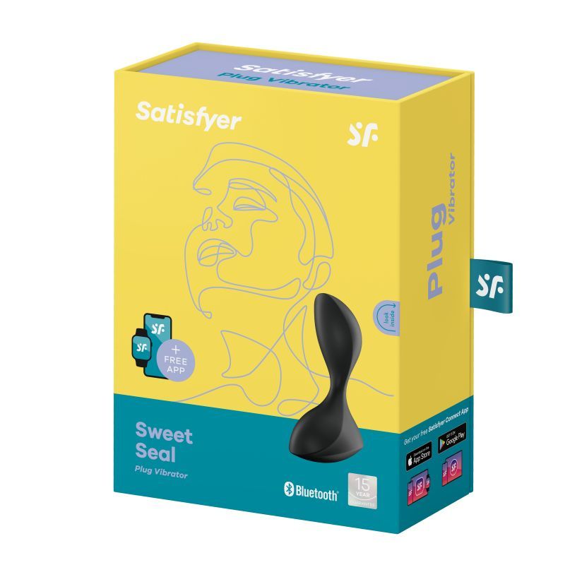 Satisfyer Sweet Seal Vibrating Anal Plug Black-4006758