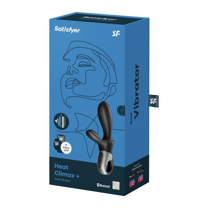 Satisfyer Heat Climax Plus Connect App Warming Anal Vibrator-4001654
