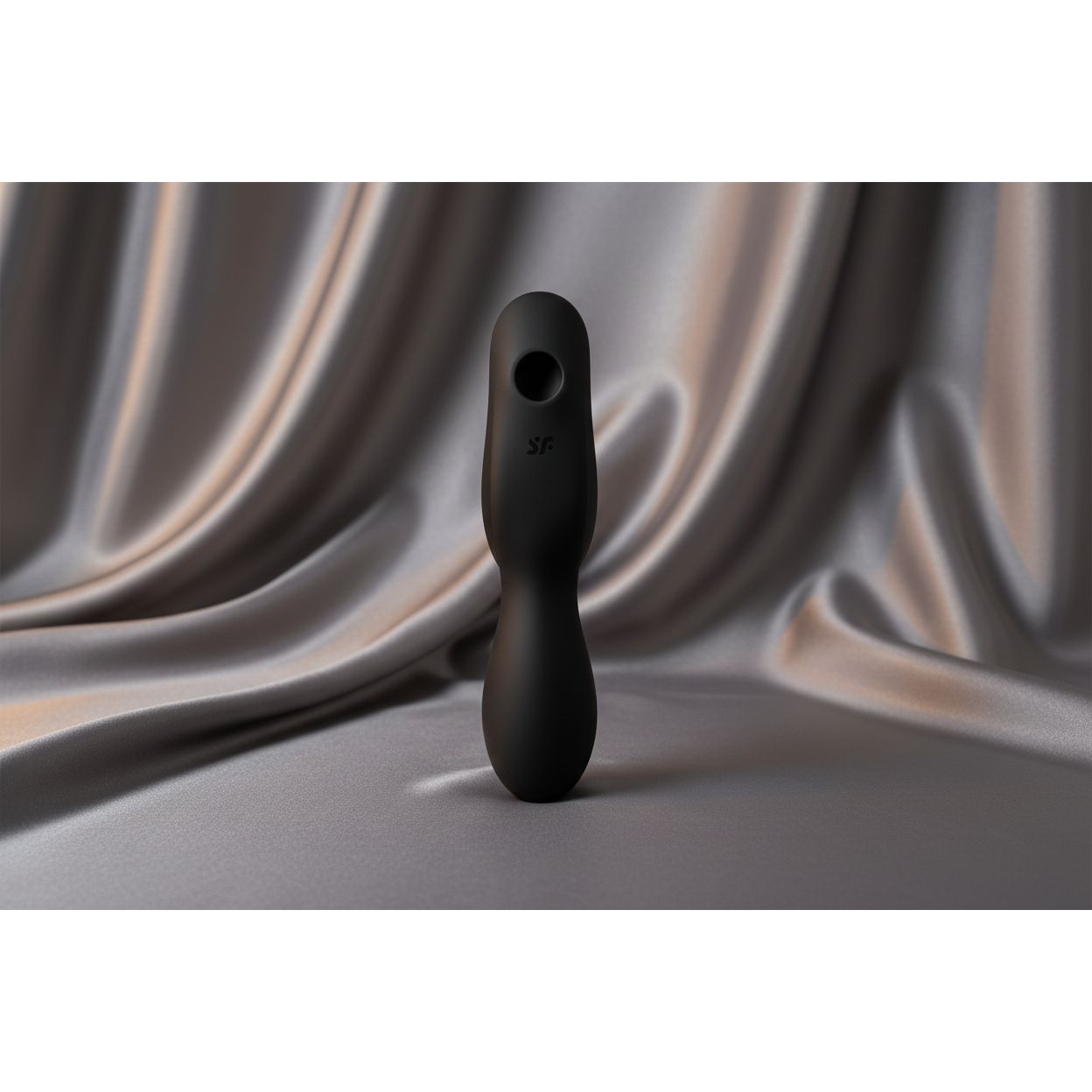 Satisfyer Curvy Trinity 2 Insertable Air Pulse Vibrator Black-4036519