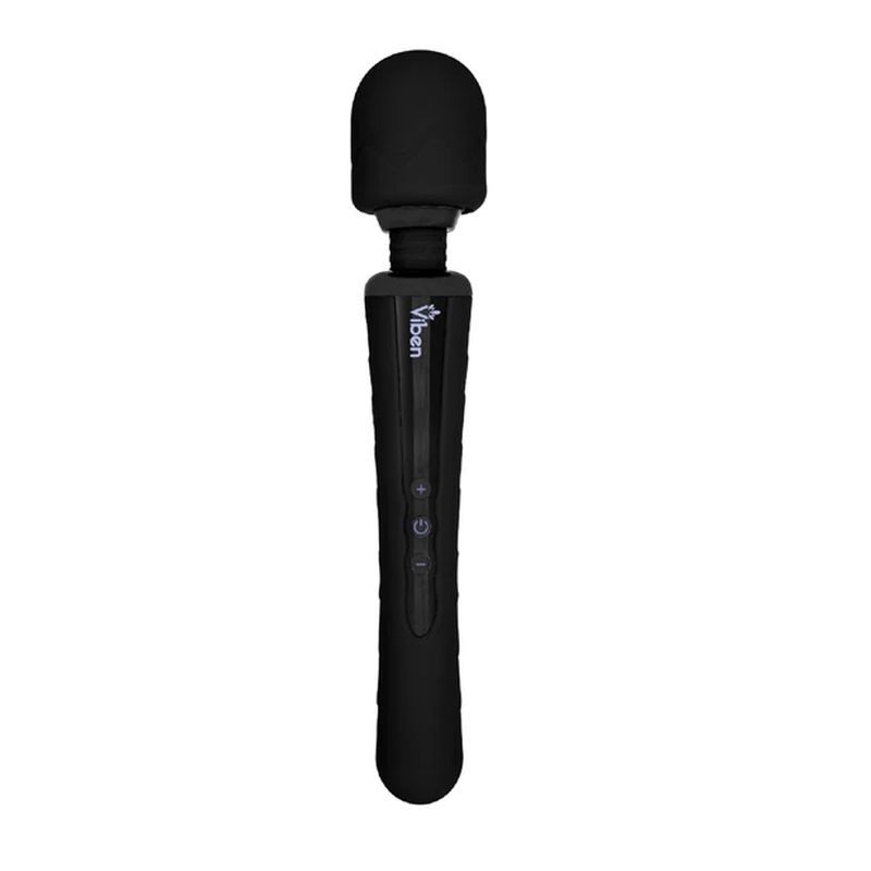 Viben Obsession Rechargeable Wand Massager Black-VB-66101-BLK