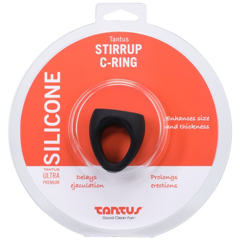 Stirrup Silicone Cock Ring Onyx-0191-47-TC