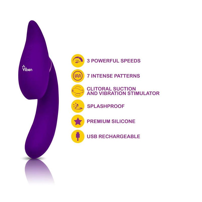 Symphony 21 Mode Swivel Suction Head Triple Motor Vibrator-VB-75009