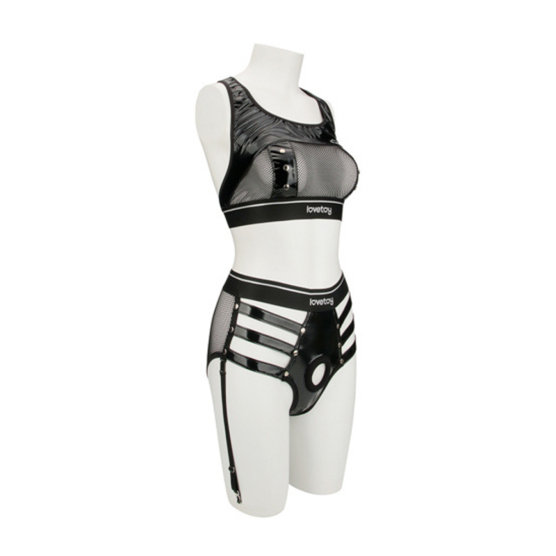 Rebellion Reign Iconic Harness Strap on Set M/L-LV781001B