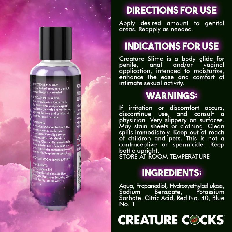 Creature Slime Purple Slime Water Based Lubricant 4oz-AH587-4OZ