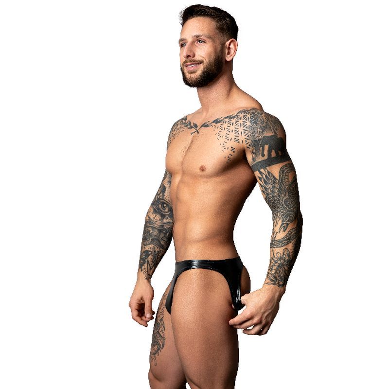 Male Power Moonshine Jock Strap Black-300-301-BLK-L/XL