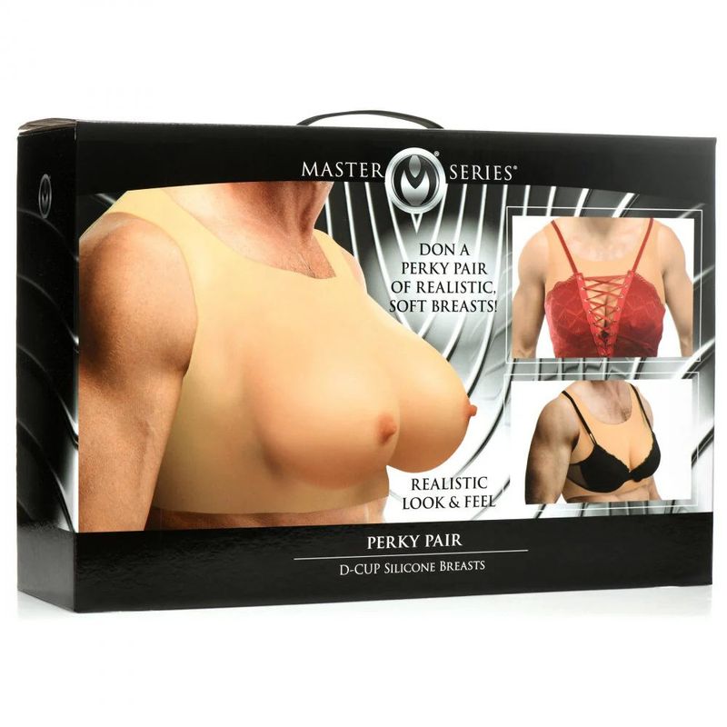 Perky Pair D Cup Silicone Breasts-AH075