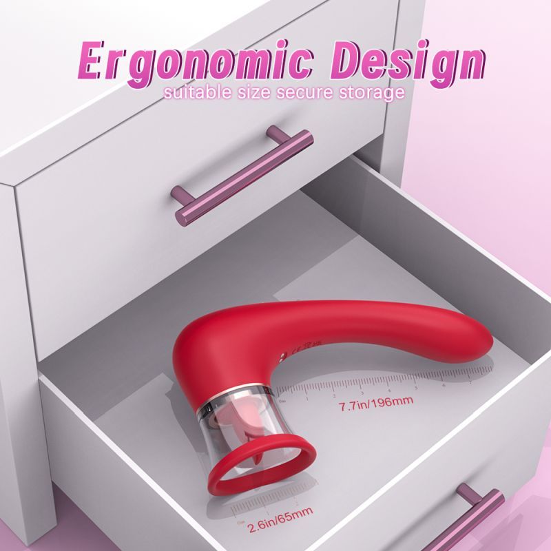 3-in-1 Sucking Licking Vibrating Vaginal Stimulator-SHD-S608