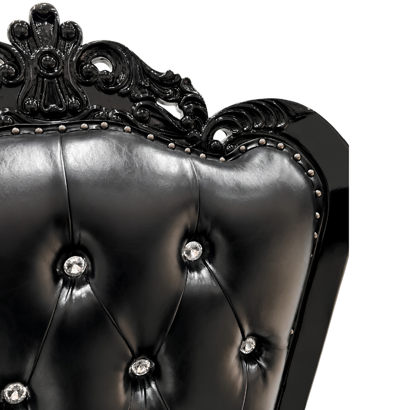 Domina Throne Chair Black Frame Black Cushion
