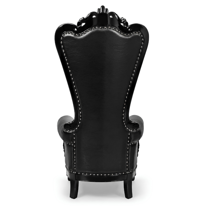 Domina Throne Chair Black Frame Black Cushion