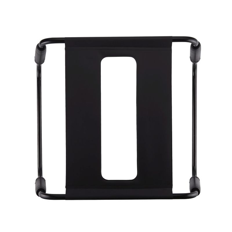 Sex Chair Adjustable Height Black TPU Seat