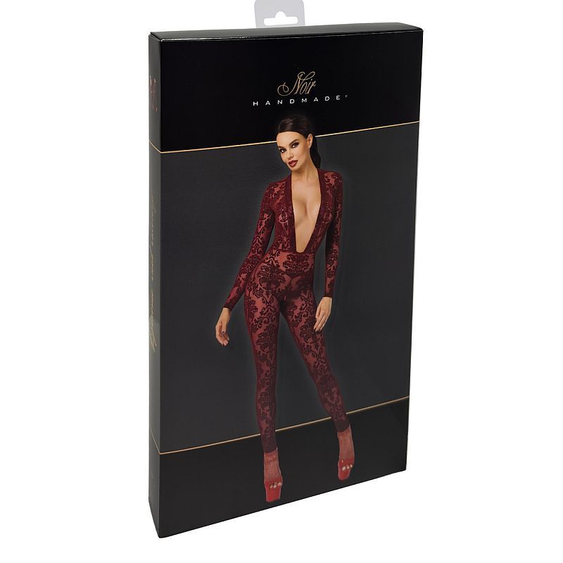 Kink Royal V Neck Catsuit Red