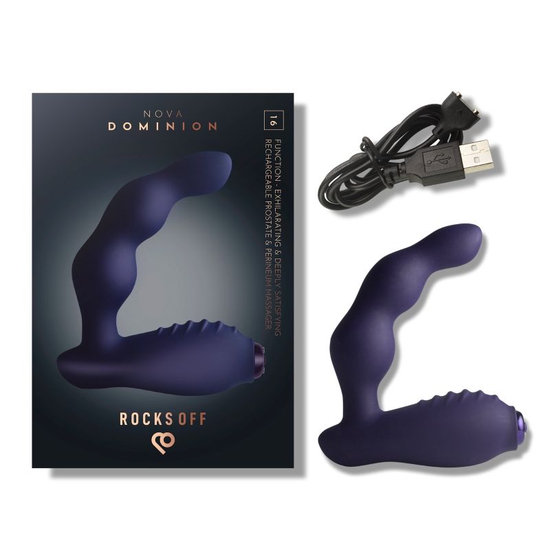Nova Dominion Beaded P Spot Vibrator Blue