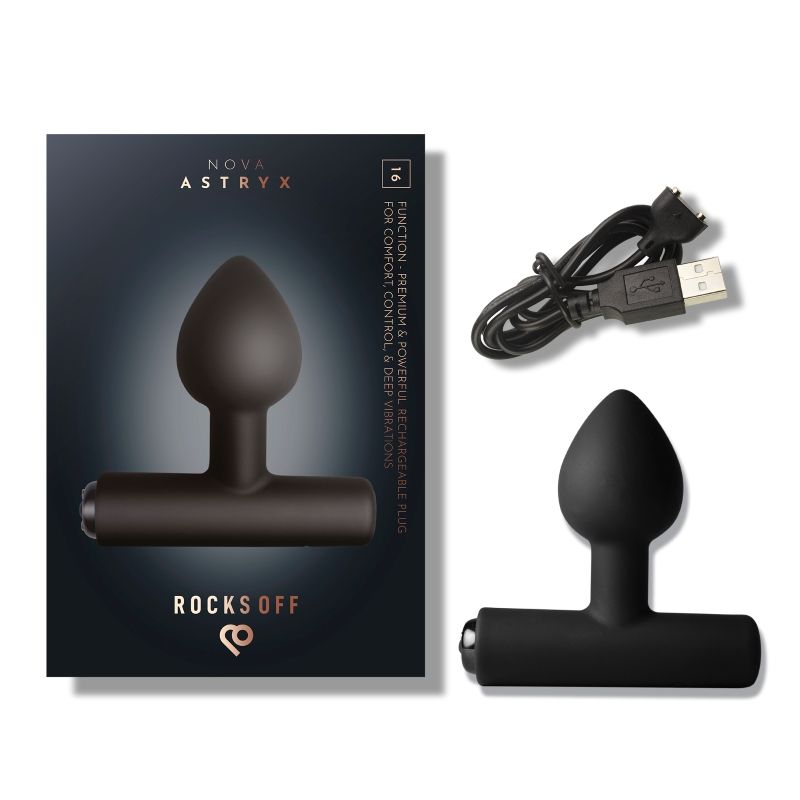 Nova Astryx Butt Plug Vibrator Black
