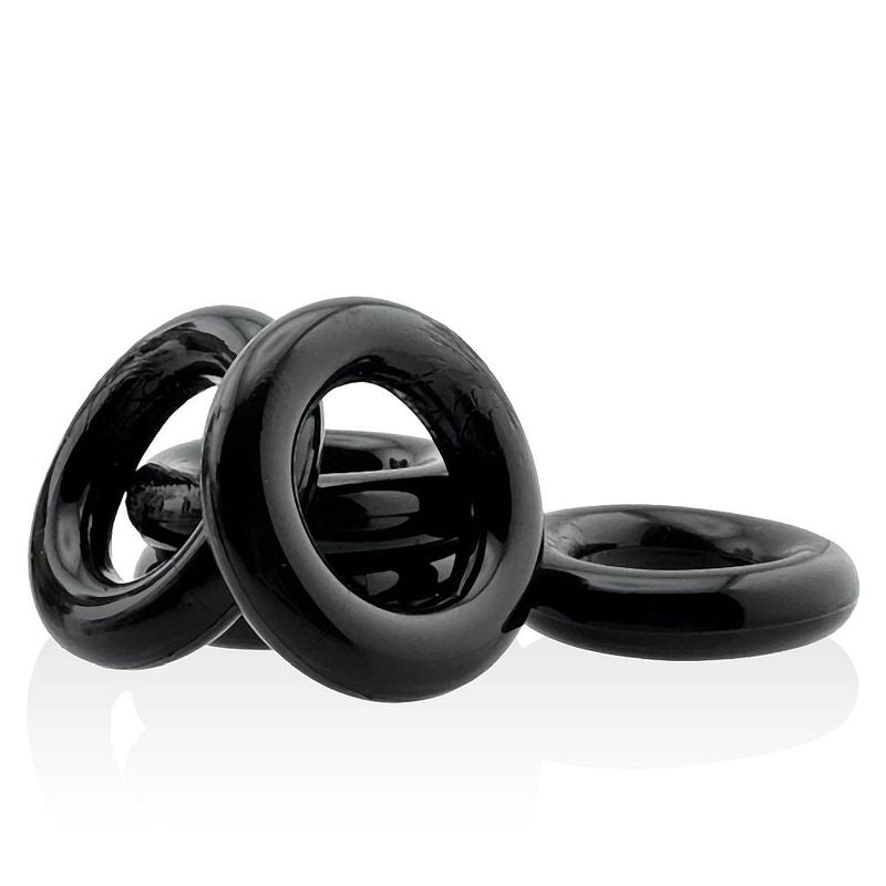 Jacker Stack 5 Pc Strong Cock Ring Black