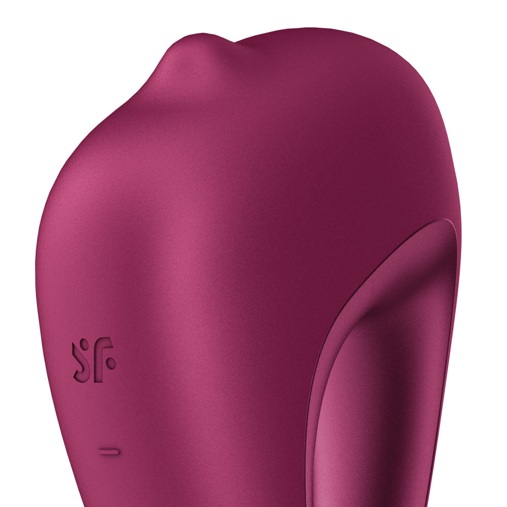 Satisfyer Delighterrr - Berry USB-C Rechargeable Stimulator with Rolling Ball