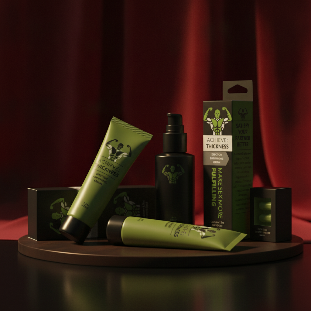 Achieve: Thickness - Erection Enhancing Cream for Men - 44 ml | Girth-Enhancing Cream for Quick Results & Satisfaction