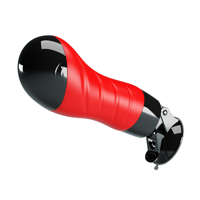 CRAZY BULL DELIA Vibrating Stroker - Flesh Vibrating Vagina Stroker with Suction Base