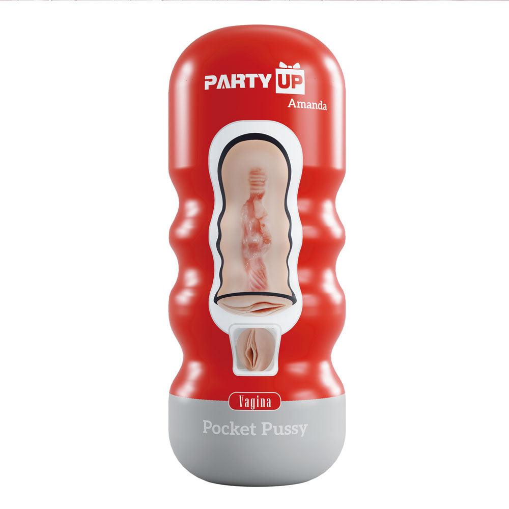 Party Up AMANDA Pocket Pussy - Flesh Vagina Stroker