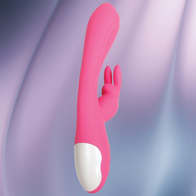 Evolved Bunny Kisses - Pink 20 cm USB Rechargeable Rabbit Vibrator