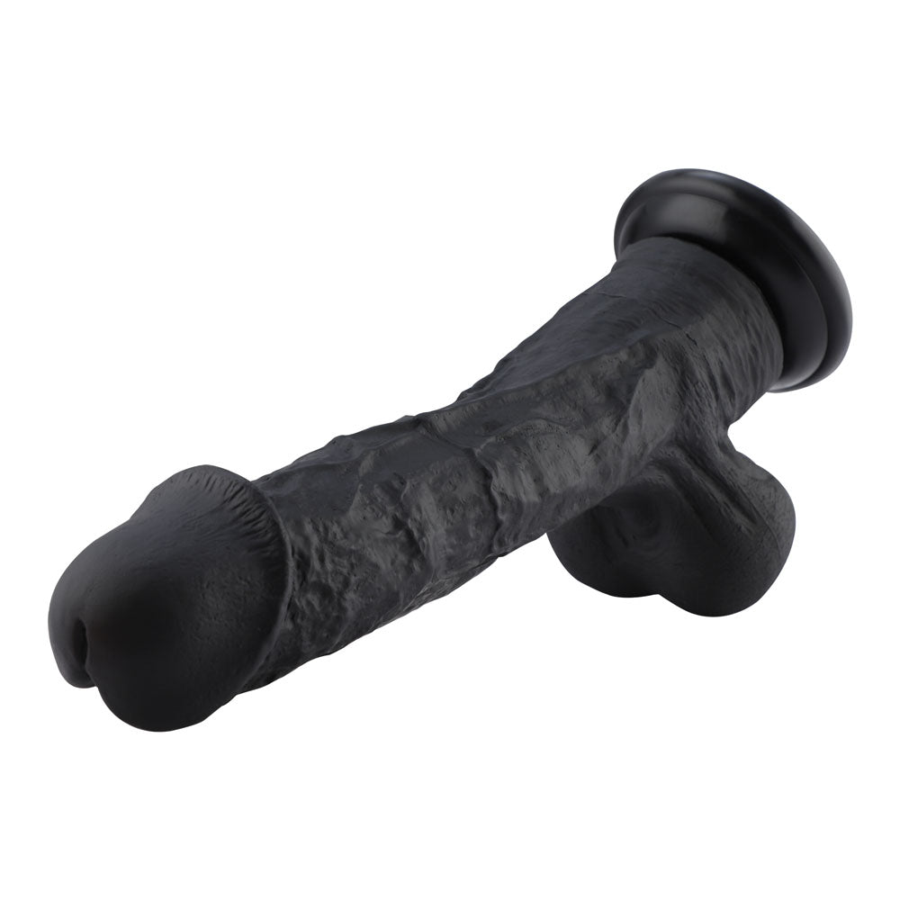 Hismith Huge Black 31.5 cm Dildo with Kliclok - Black 31.5 cm Dildo with Kliclok Machine Attachment