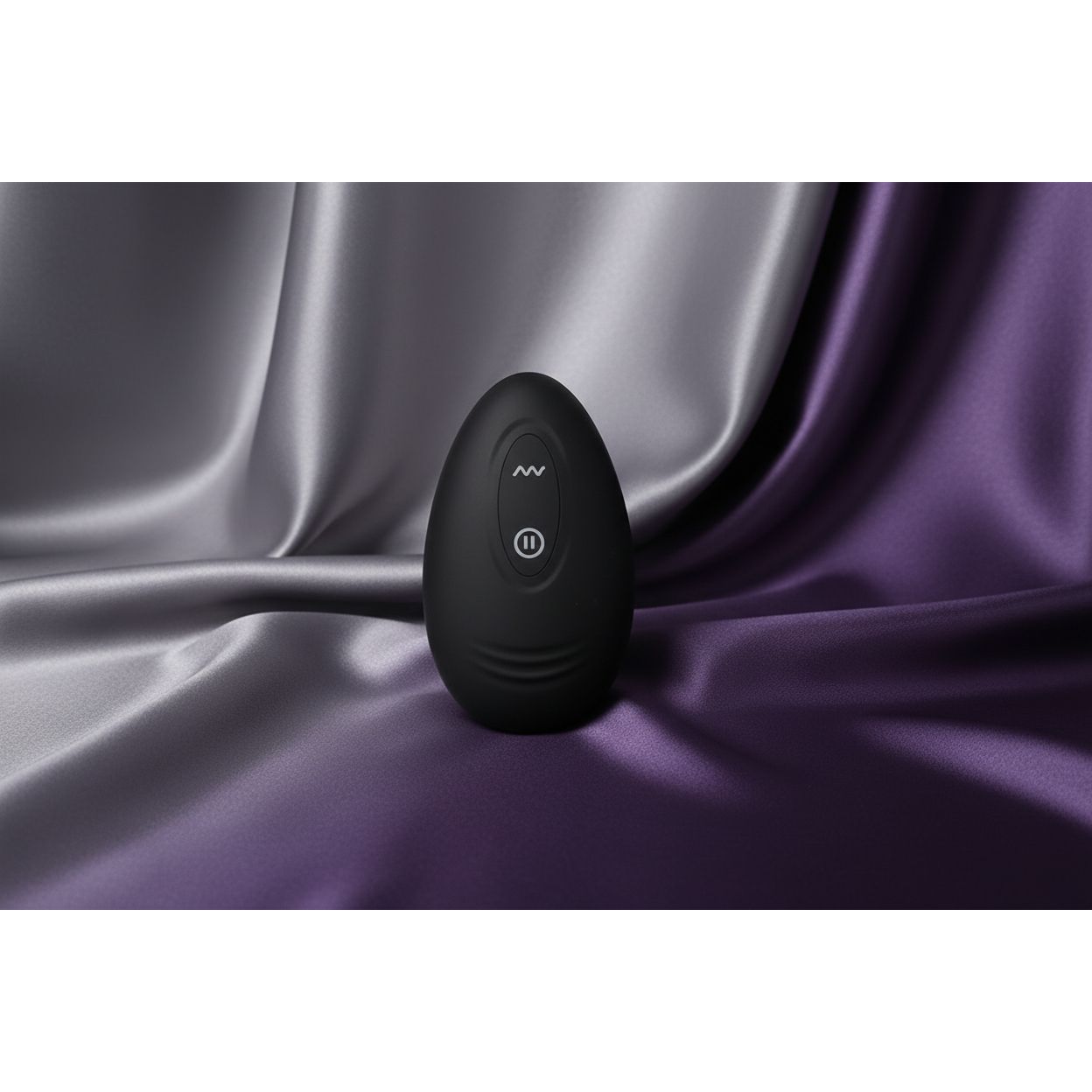 Adam & Eve OMEGA Vibrating Plug - Black 10 cm USB Rechargeable Vibrating Butt Plug with Remote