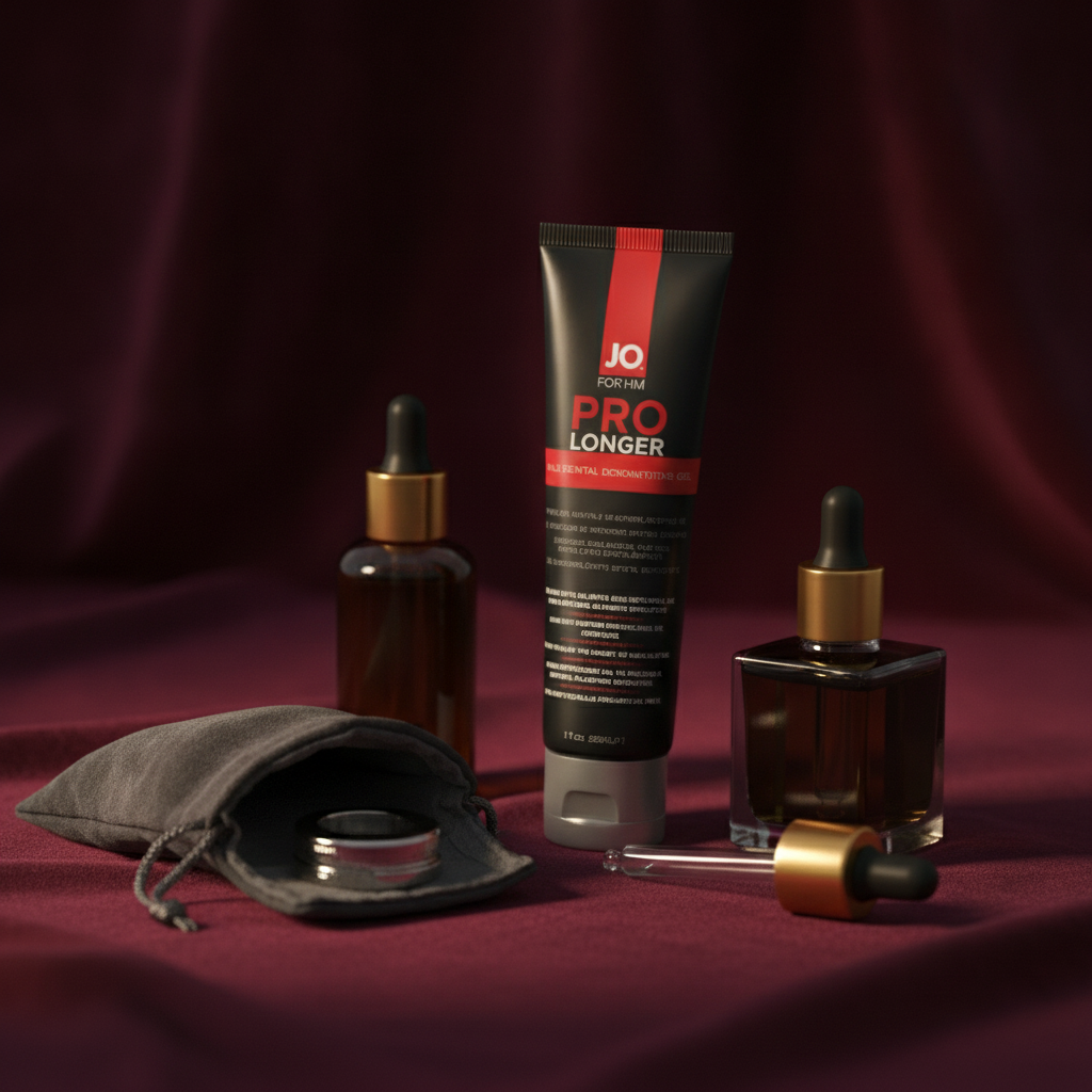 JO Prolonger Gel - 60 mL - Penis Desensitising Gel - 60 ml Tube | Maximize Stamina with Our Thick, Creamy Gel
