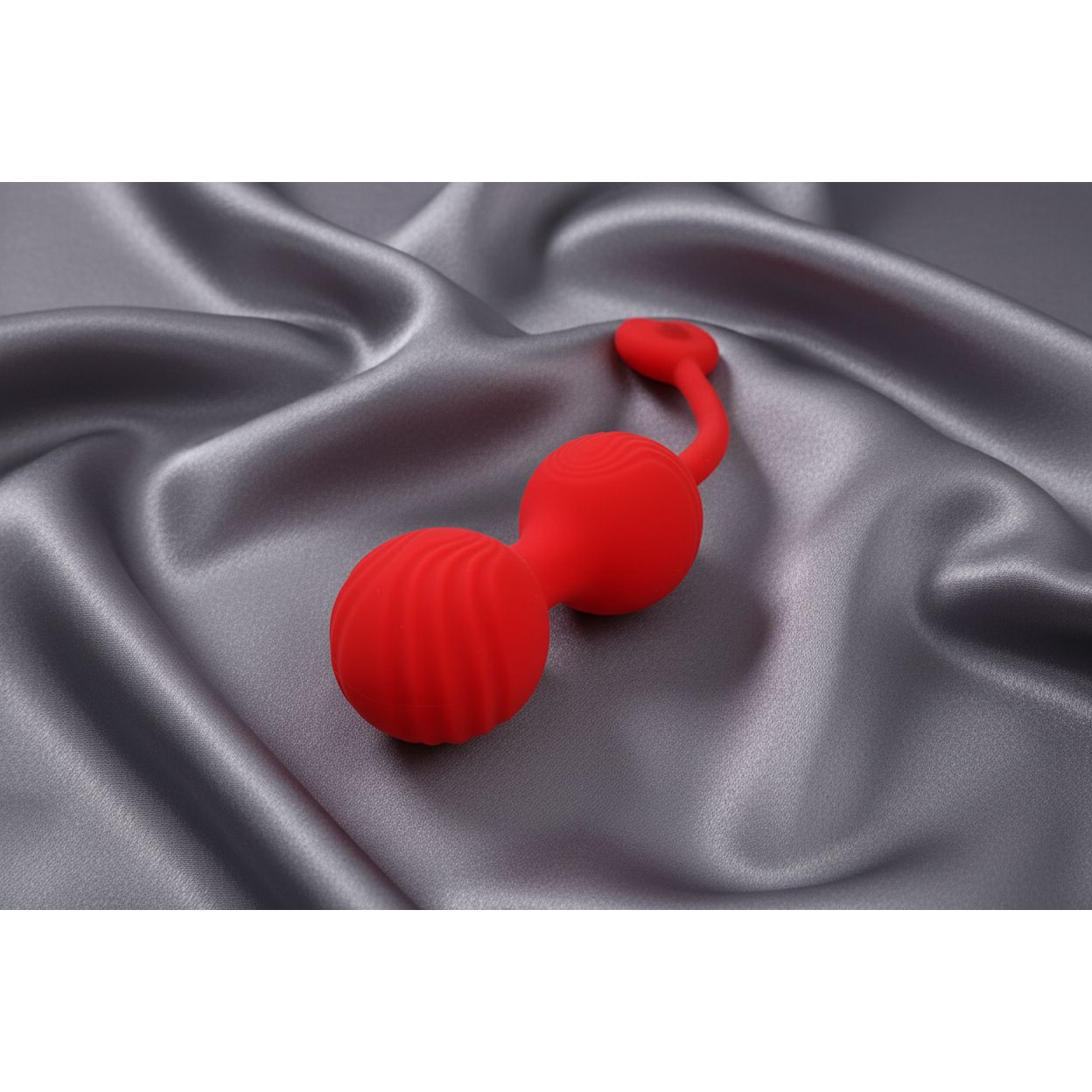 Adam & Eve SWEETHEART Kegel Trainer - Red USB Rechargeable Vibrating Kegel Balls with Remote