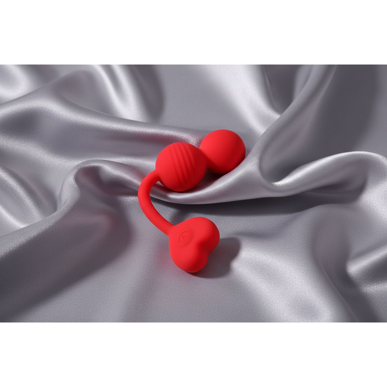Adam & Eve SWEETHEART Kegel Trainer - Red USB Rechargeable Vibrating Kegel Balls with Remote