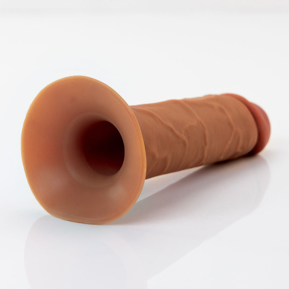 FX Elite 8'' Silicone Hollow Strap-On - Tan - Tan 20 cm Hollow Strap-On