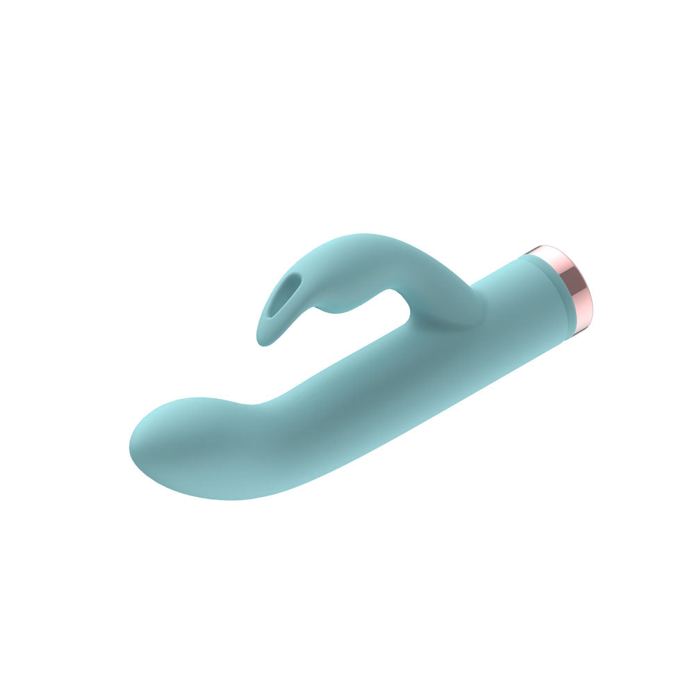 Passion Play Silicone Rabbit Vibrator - Blue USB Rechargeable Mini Rabbit Vibrator