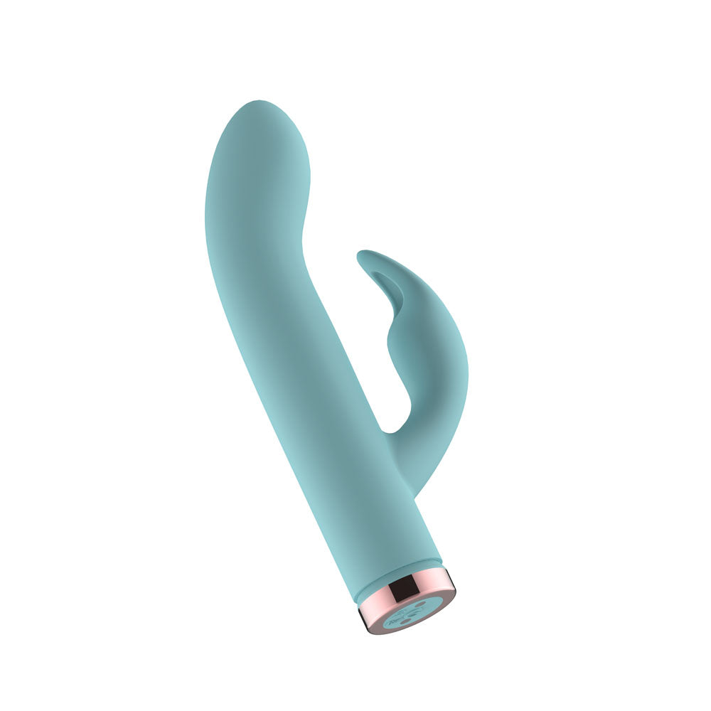 Passion Play Silicone Rabbit Vibrator - Blue USB Rechargeable Mini Rabbit Vibrator