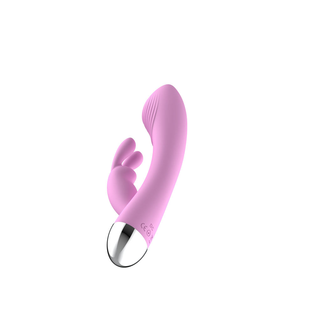 Passion Play Silicone Rabbit Vibrator - Pink 18.6 cm USB Rechargeable Rabbit Vibrator