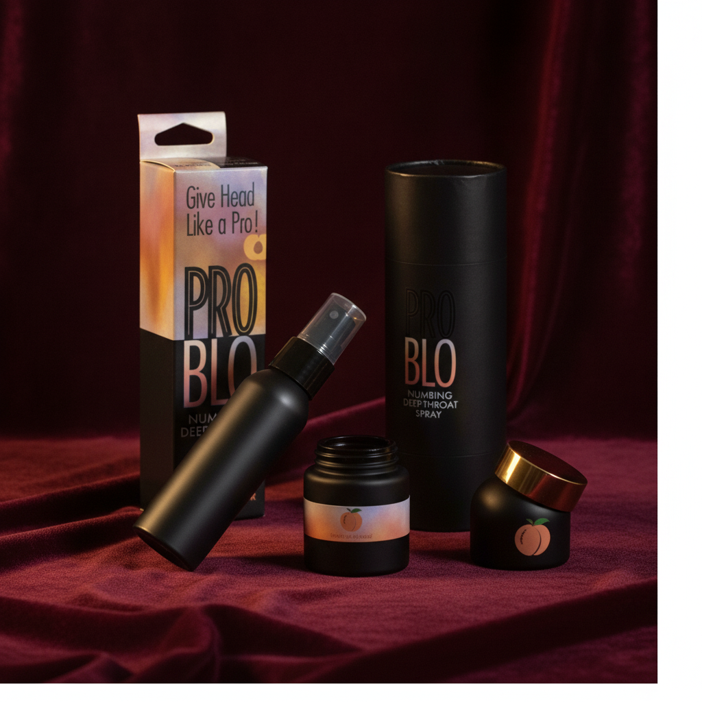 ProBlo Deep Throat Spray - Peach - Peach Flavoured Deep Throat Spray - 30 ml | ProBlo Deep Throat Spray for Oral Comfort & Pleasure