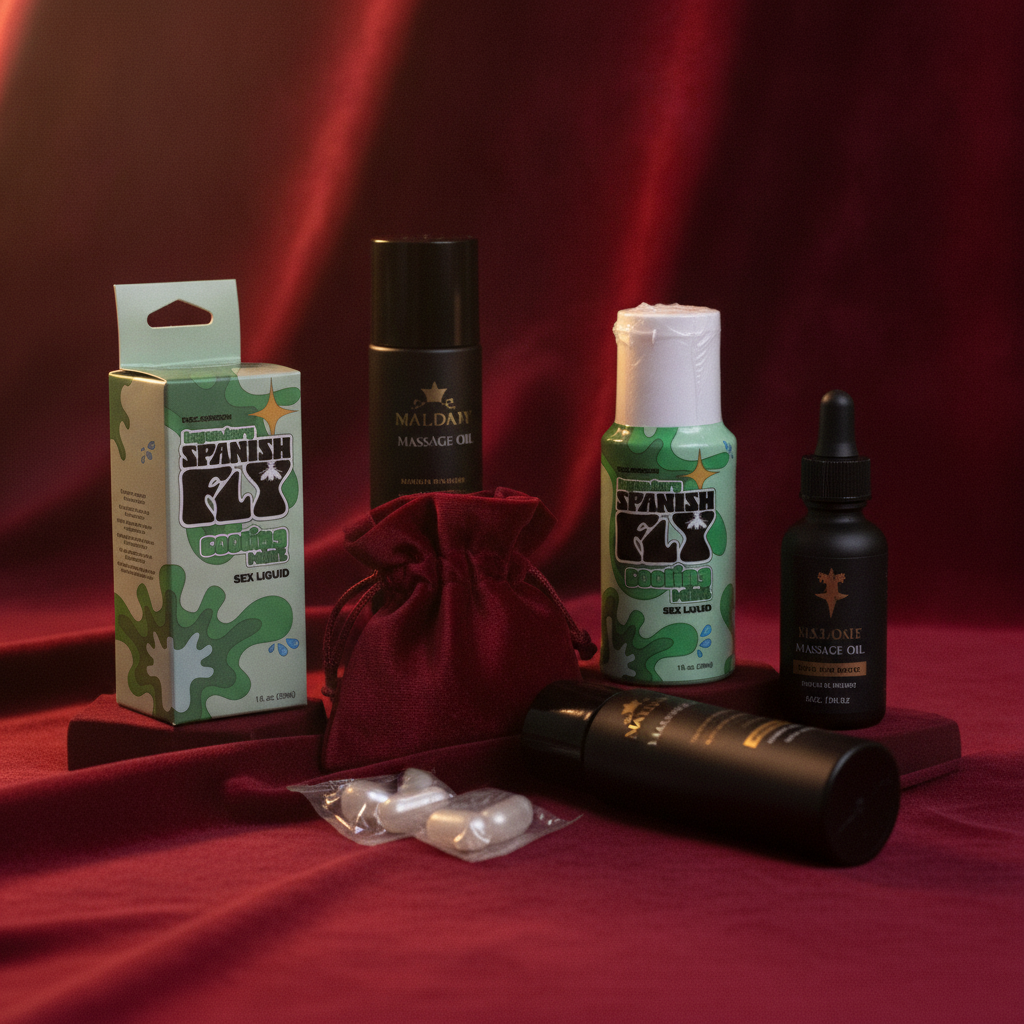 Spanish Fly Sex Liquid - Cooling Mint - Aphrodisiac Enhancer - 29 ml Bottle | Spanish Fly: Boost Arousal & Ignite Passion