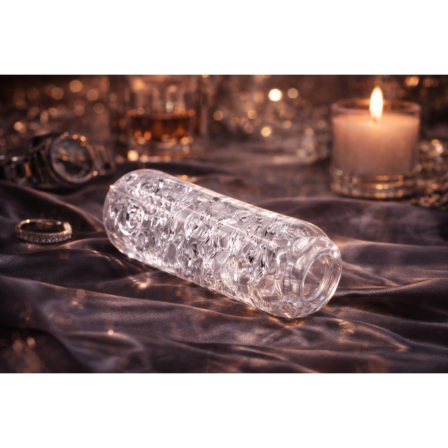 Adam & Eve ADAM'S CRYSTAL TRIO - Clear Strokers - 3 Pack