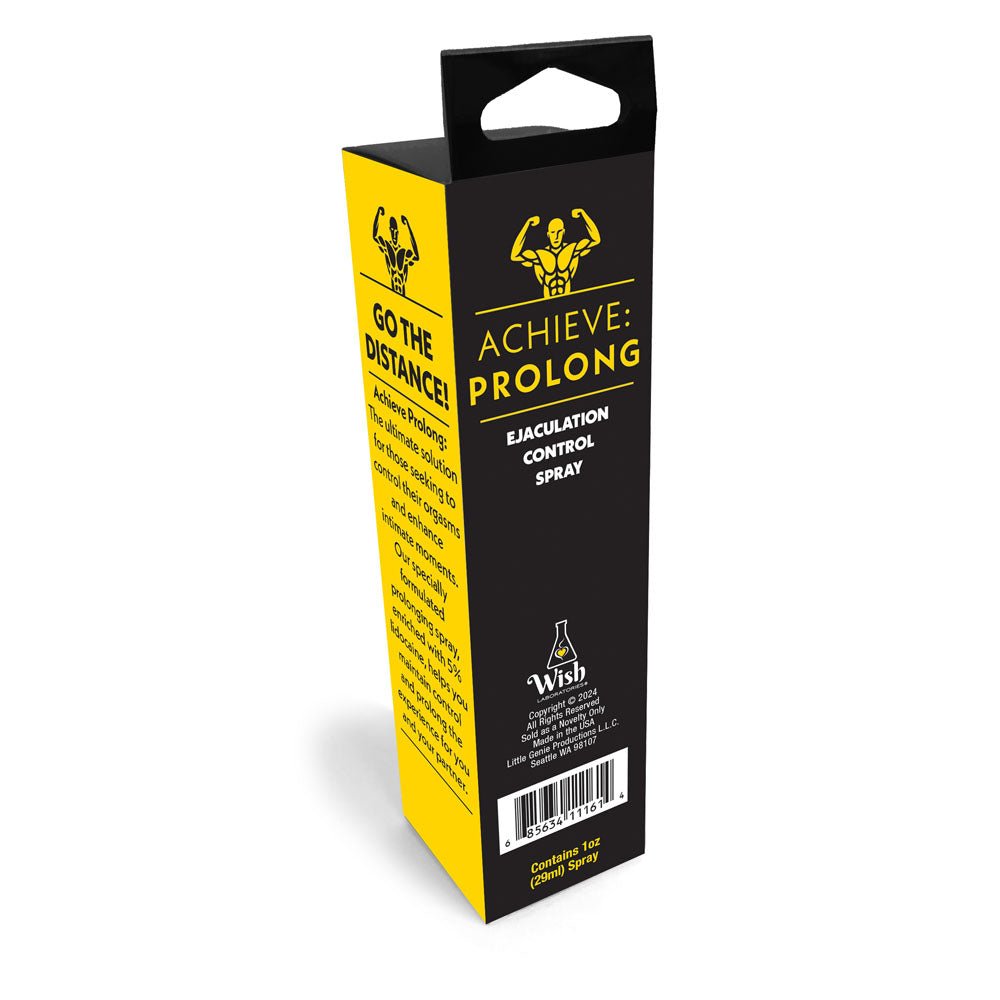 Achieve: Prolong - Ejaculation Control Spray for Men - 29 ml Spray - silkandsin
