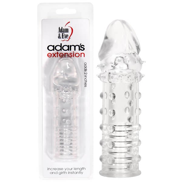 Adam & Eve Adam's Extension - Clear Penis Sleeve - Silk and Sin