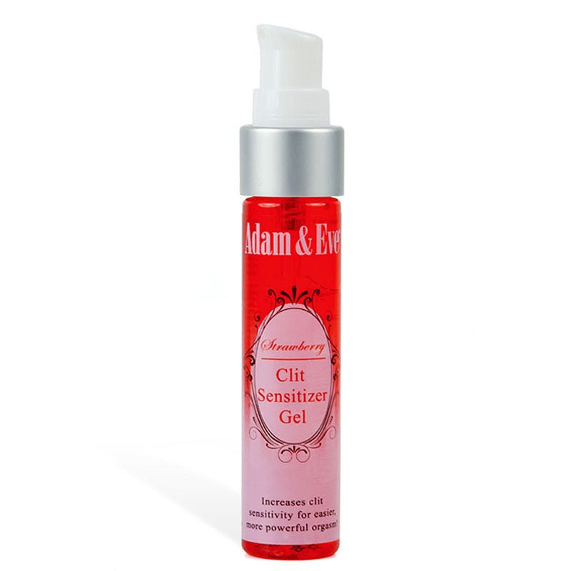 Adam & Eve Clit Sensitiser Gel - Strawberry Flavoured Female Enhancer - 29 ml Bottle - silkandsin