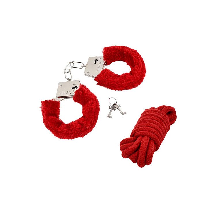 Adam & Eve DELUXE RED HOT SEX KIT - Couples Kit - 13 Piece Set - silkandsin