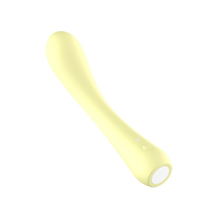 Adam & Eve GROOVY GLOW - UPS Bendie - Yellow 18.4 cm USB Rechargeable G - Spot Vibrator - silkandsin