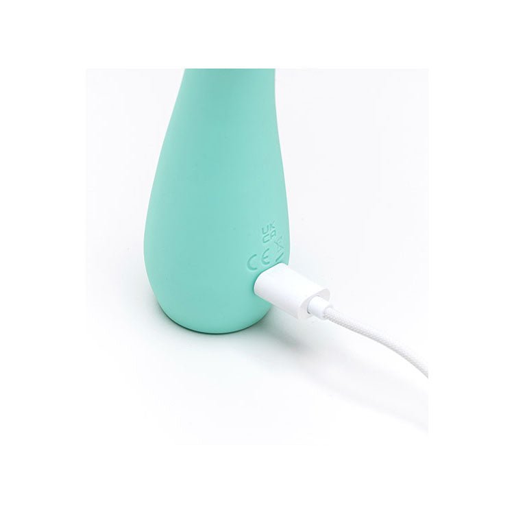 Adam & Eve GROOVY GLOW - UPS Flexie - Blue 19 cm USB Rechargeable G - Spot Vibrator - silkandsin