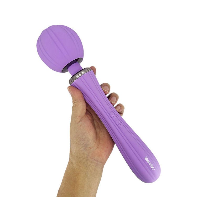 Adam & Eve HER MAJESTY - Purple 29 cm USB Rechargeable Vibrating Massager Wand - silkandsin