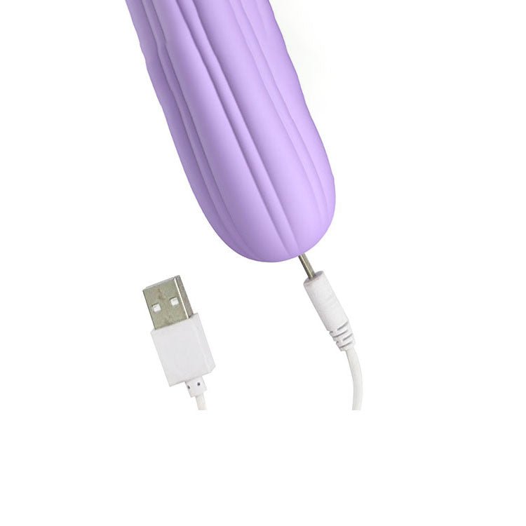 Adam & Eve HER MAJESTY - Purple 29 cm USB Rechargeable Vibrating Massager Wand - silkandsin